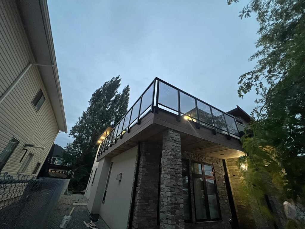 aluminum glass railing