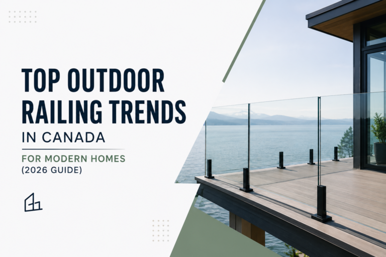 outdoor railing trends Canada