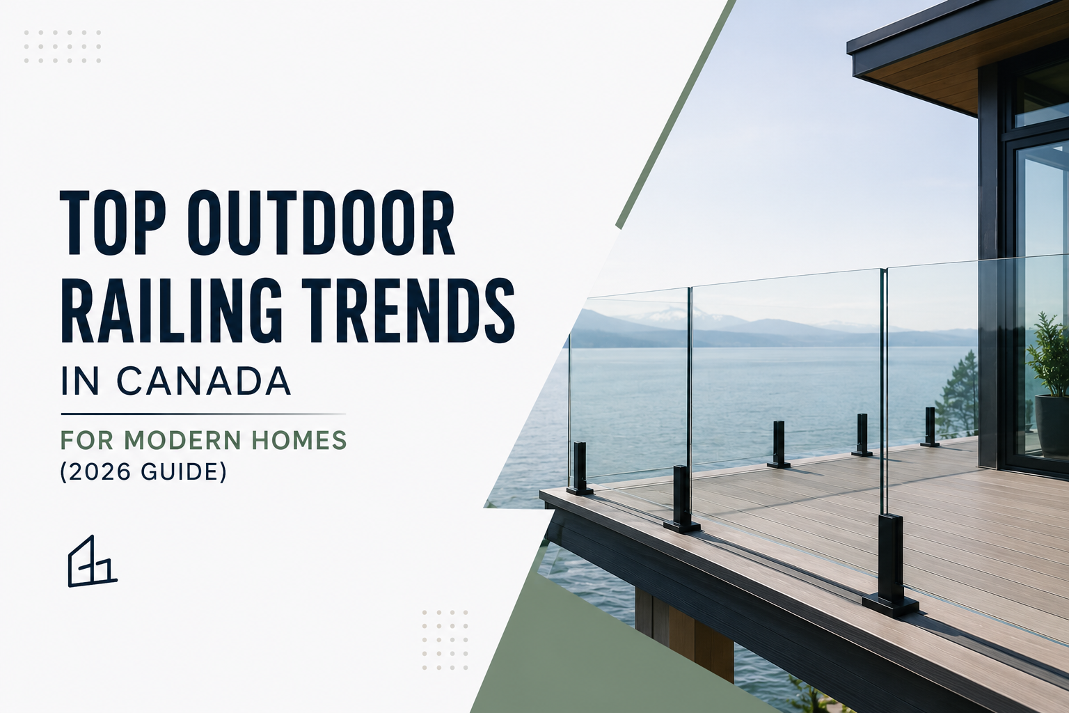 outdoor railing trends Canada