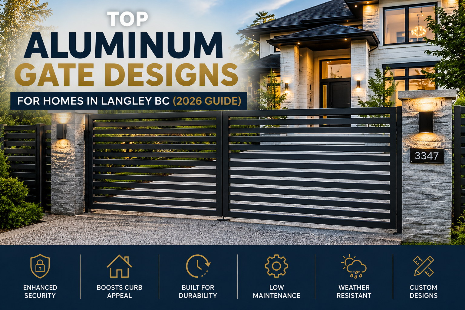 aluminum gate designs Langley BC