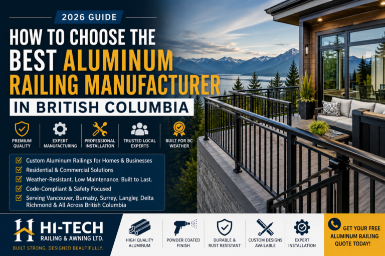 How to Choose the Best Aluminum Railing Manufacturer in British Columbia (2026 Guide)