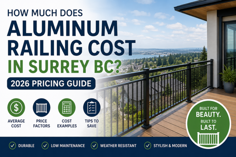 aluminum railing cost Surrey BC