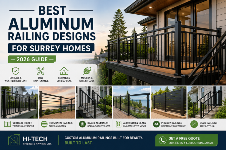 Best Aluminum Railing Designs for Surrey Homes (2026 Guide)