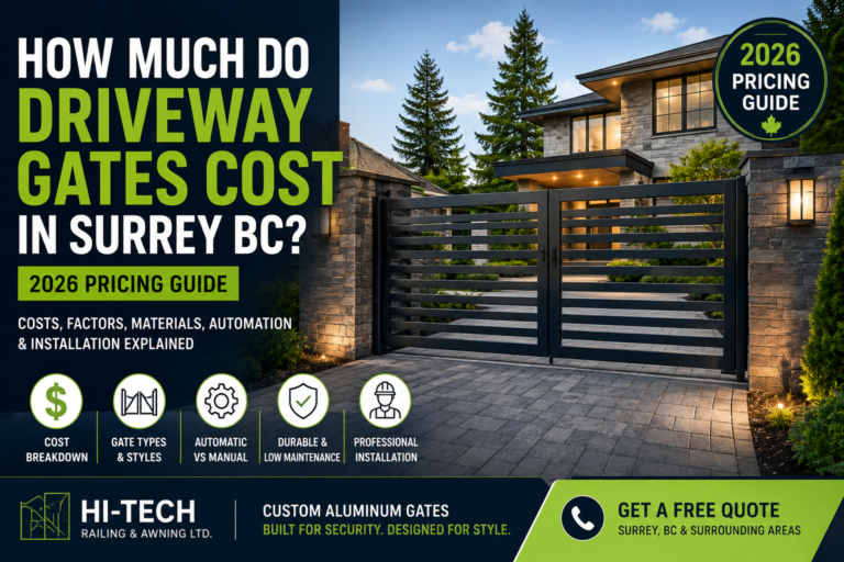 How Much Do Driveway Gates Cost in Surrey BC? (2026 Pricing Guide)