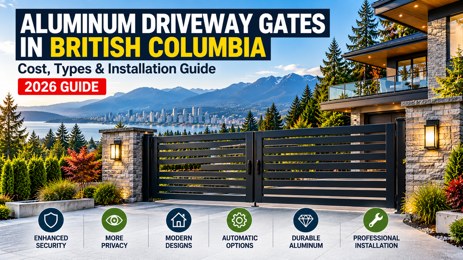 aluminum driveway gates BC